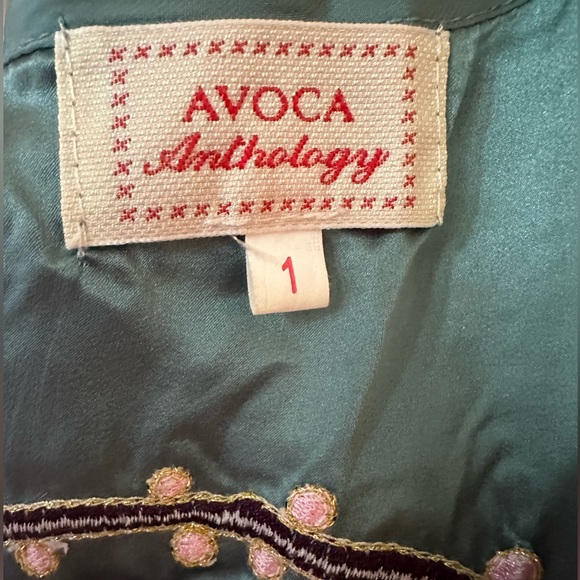 Avoca Knit/Silk Embroidered Shrug Sweater - Picture 3 of 10